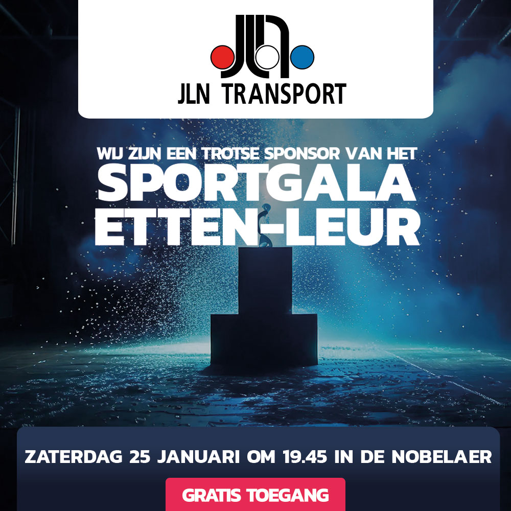 JLN Transport trotse sponsor van Sportgala Etten-Leur